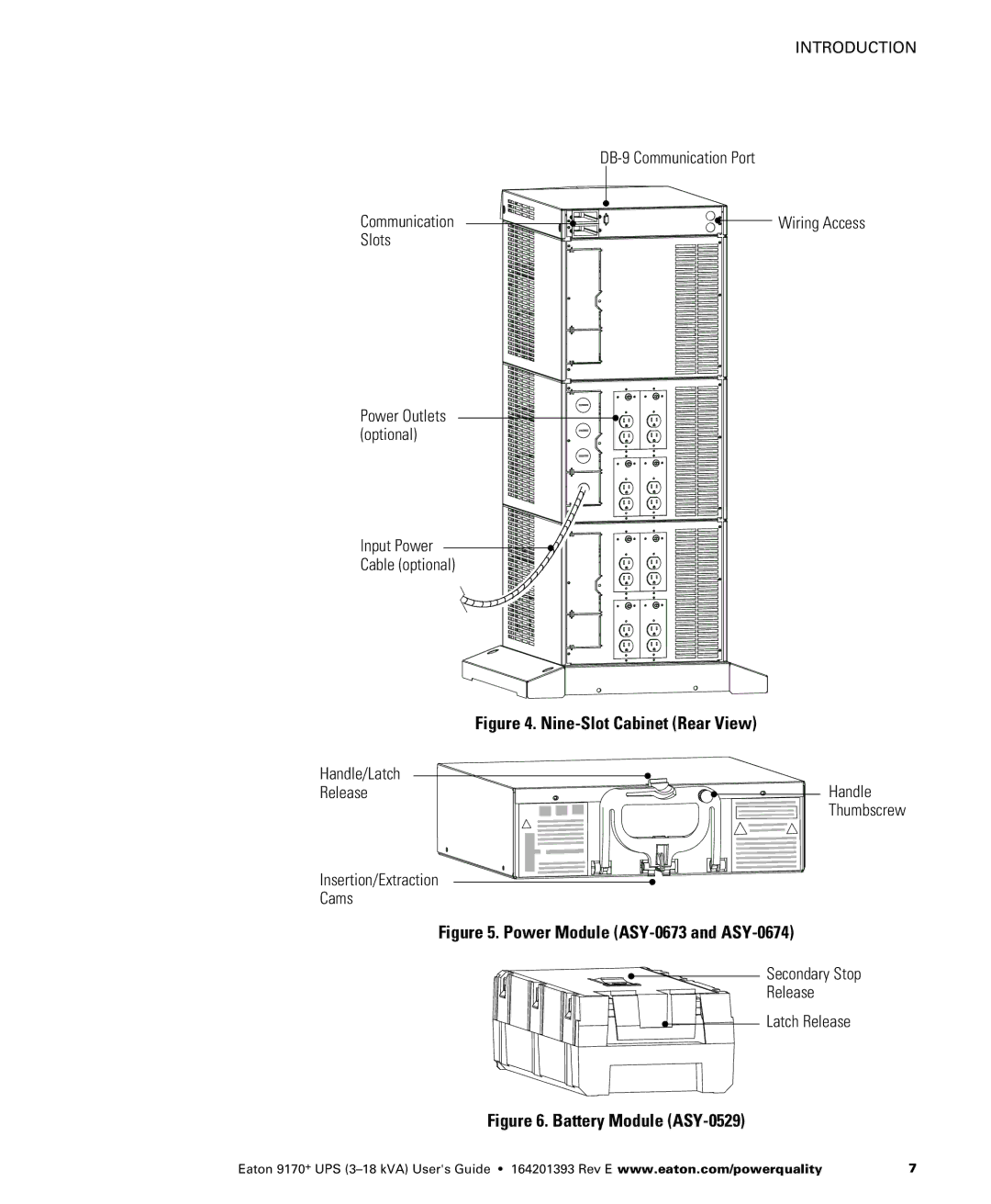 Eaton Electrical ASY0529, ASY0673, ASY0567, ASY0674 manual Nine-Slot Cabinet Rear View 