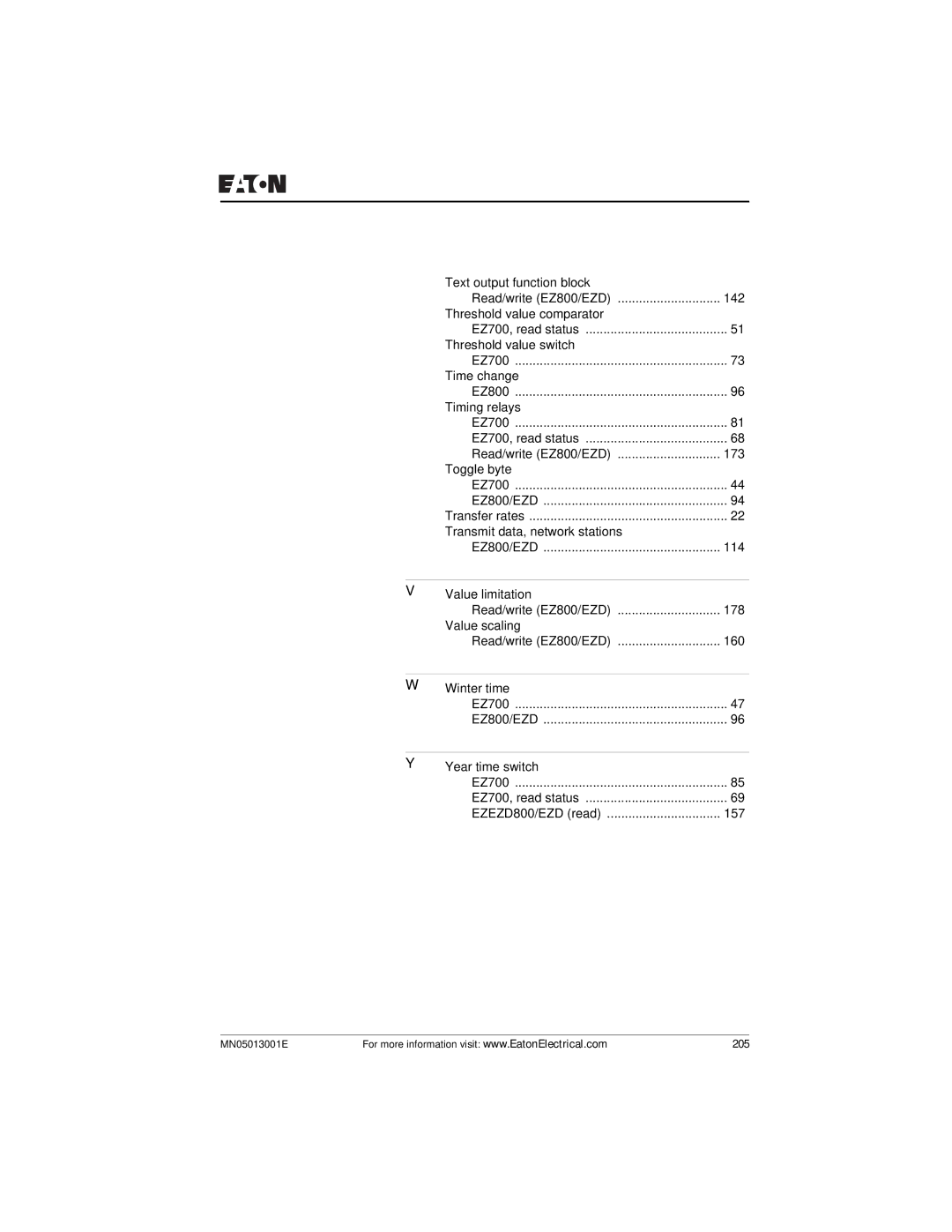 Eaton Electrical EZ204-DP user manual Transfer rates Transmit data, network stations 