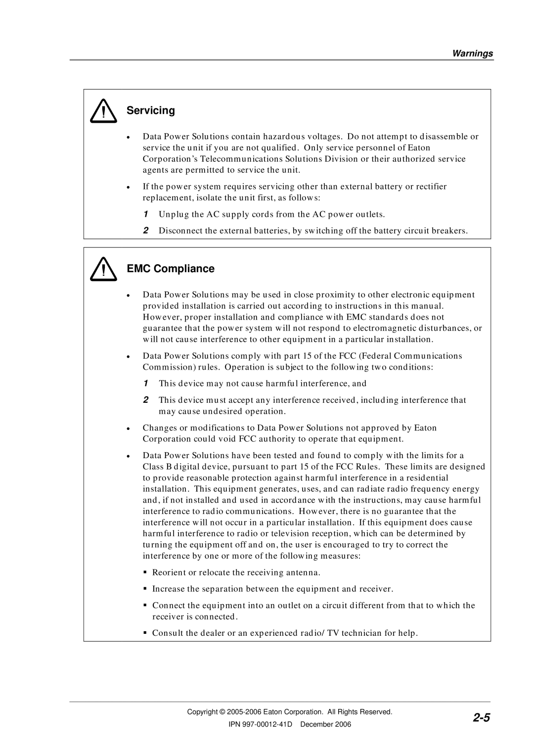 Eaton Electrical SC200 manual Servicing 