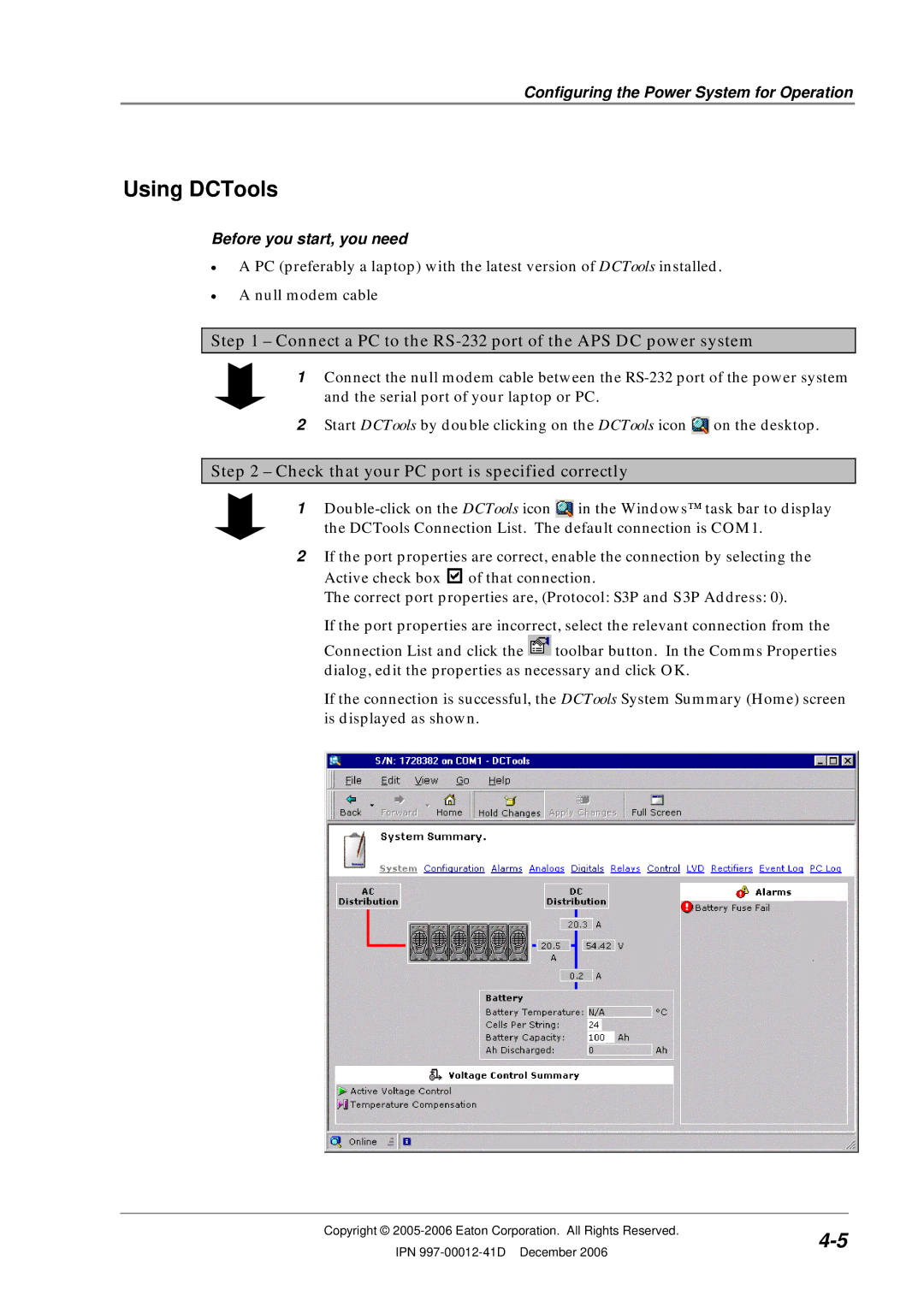 Eaton Electrical SC200 manual Configuring the Power System for Operation, Before you start, you need 