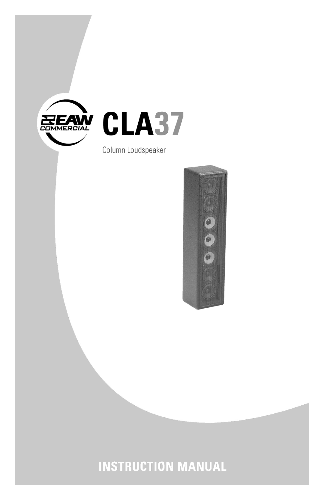 EAW CLA37 instruction manual 