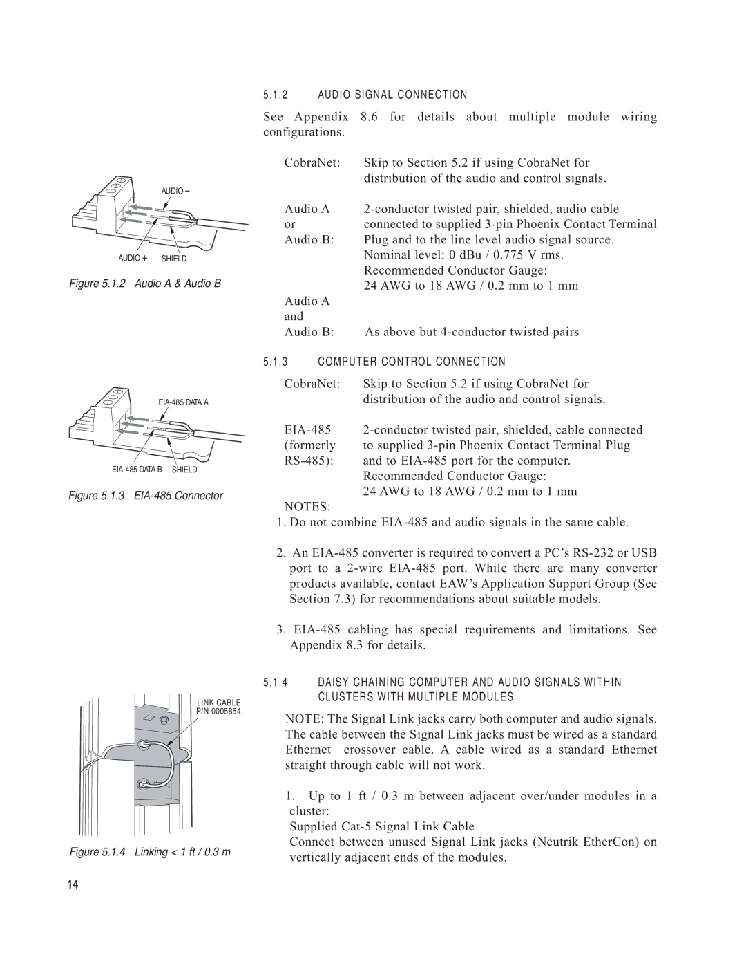 EAW DSA250i, DSA230i owner manual Audio a & Audio B 