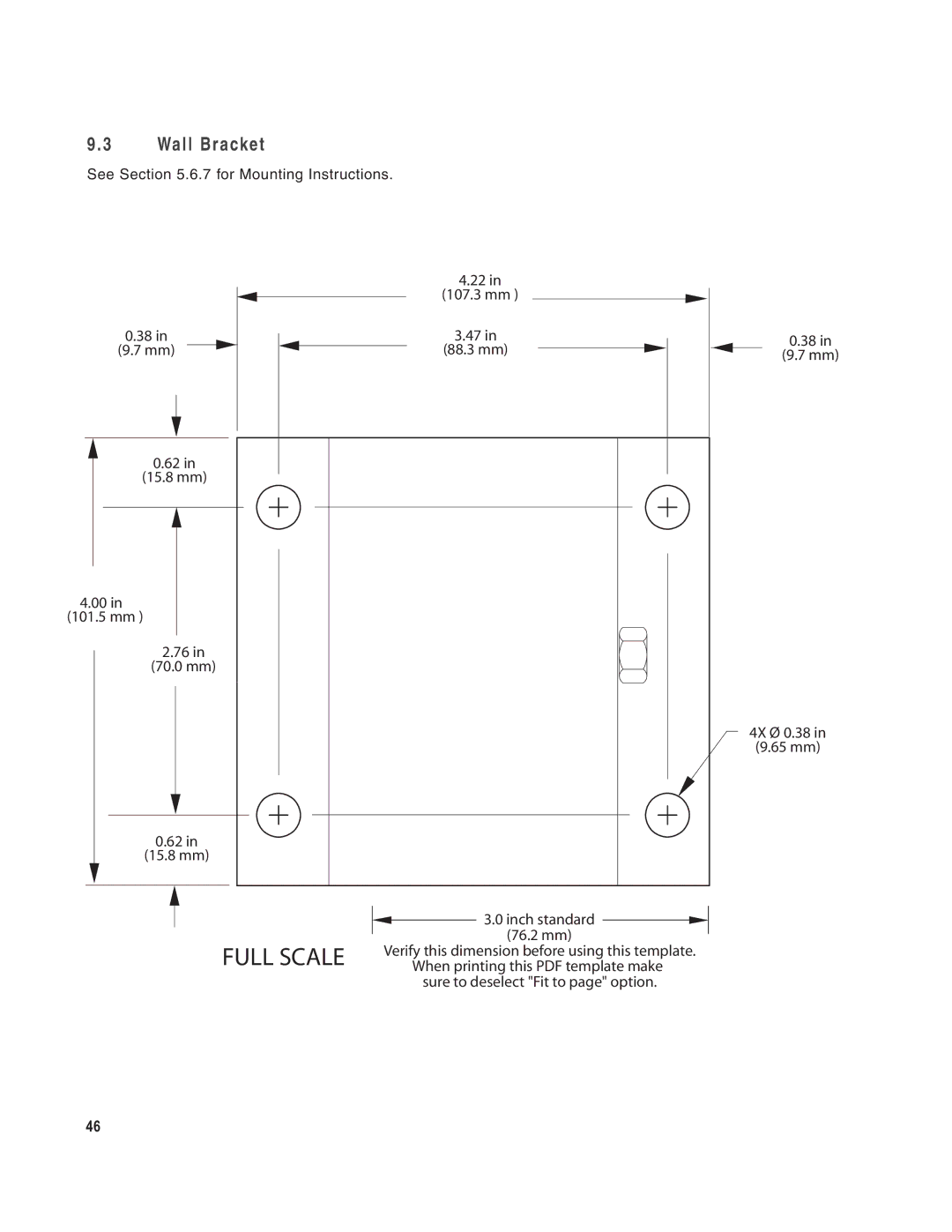 EAW DSA250i, DSA230i owner manual Full Scale, Wall Bracket 