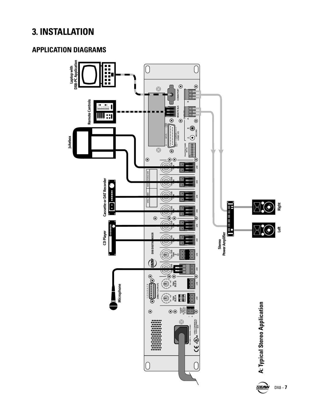 EAW DX8 instruction manual Installation 