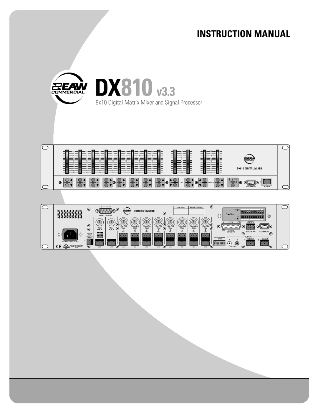 EAW DX810 instruction manual 