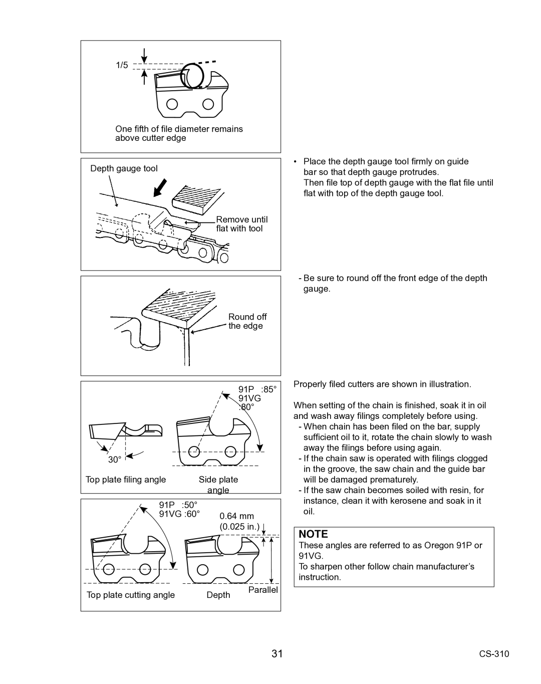 Echo CS-310 instruction manual 