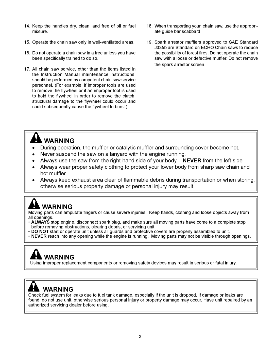 Echo CS-360T, CS-330T instruction manual 