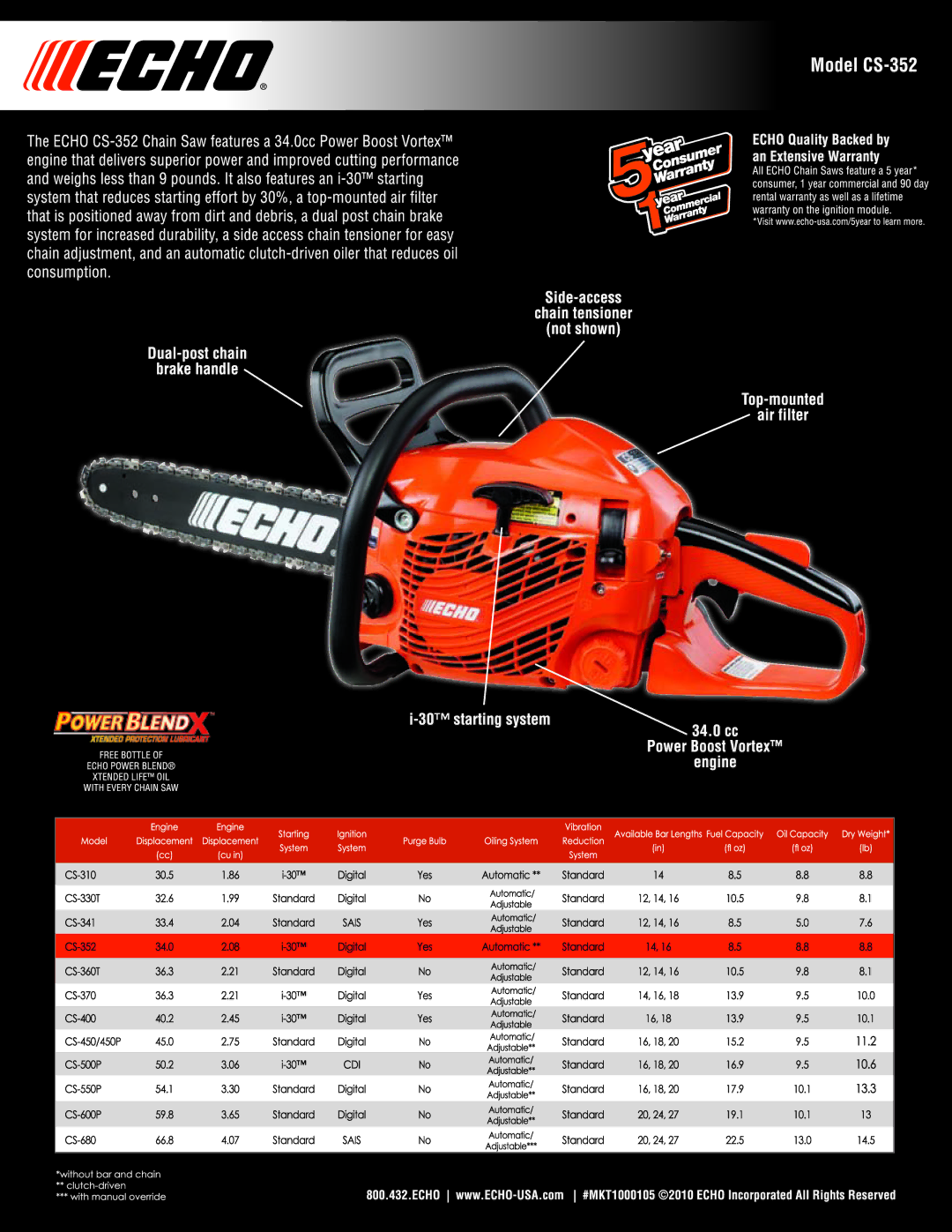 Echo CS-356 manual 