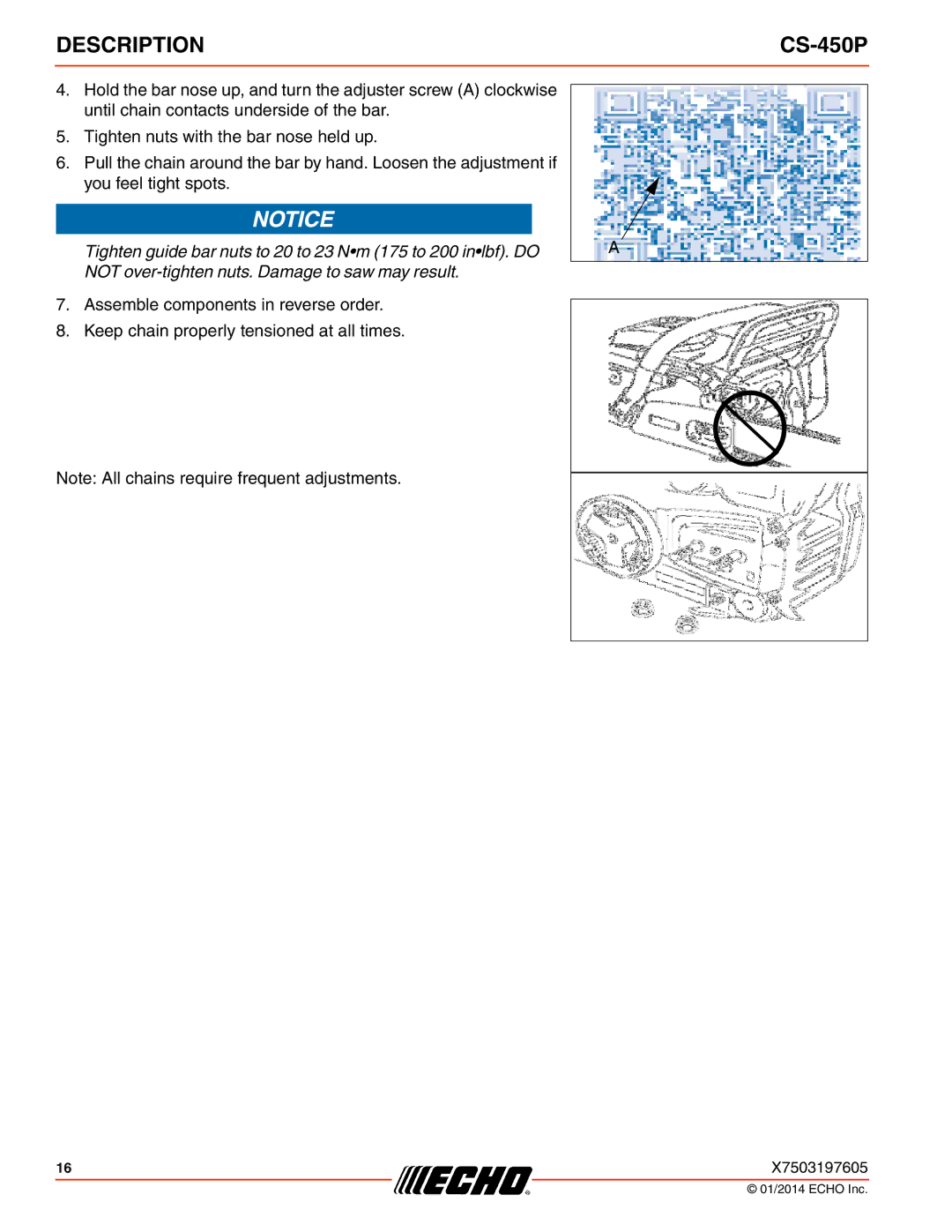 Echo CS-450P instruction manual Description 