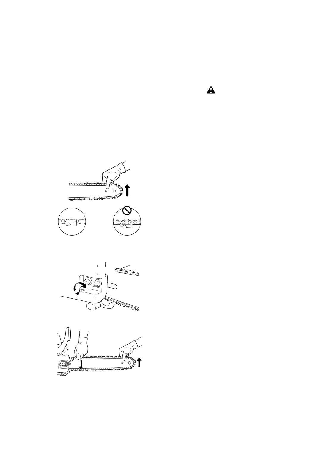 Echo CS-680 instruction manual Adjusting Chain Tension 