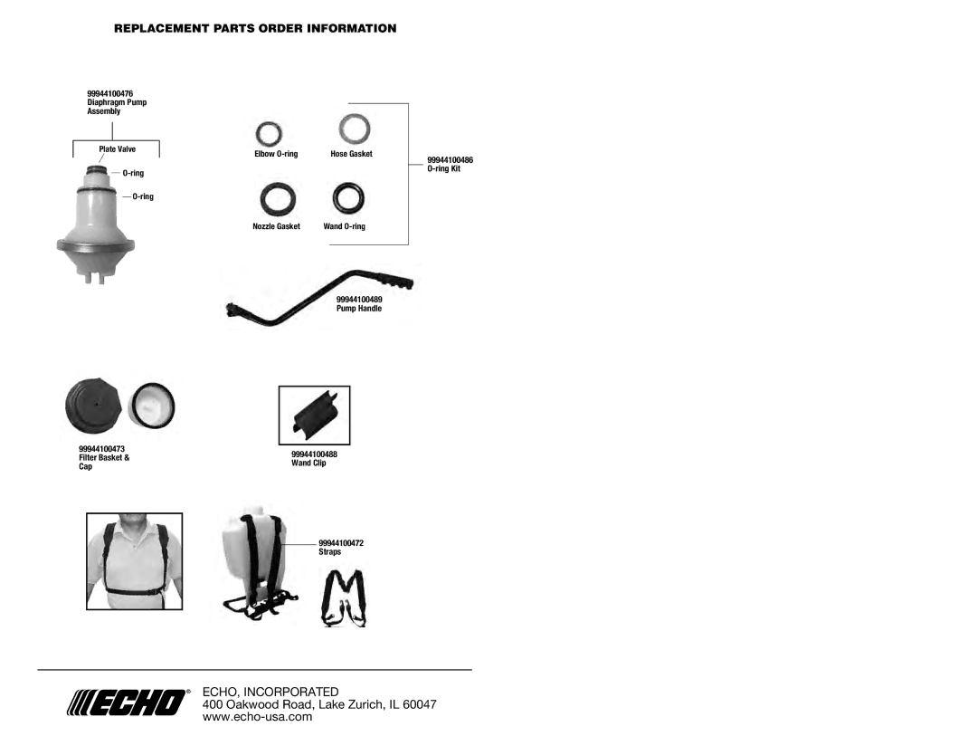 Echo MS-40BD manual ECHO, Incorporated 