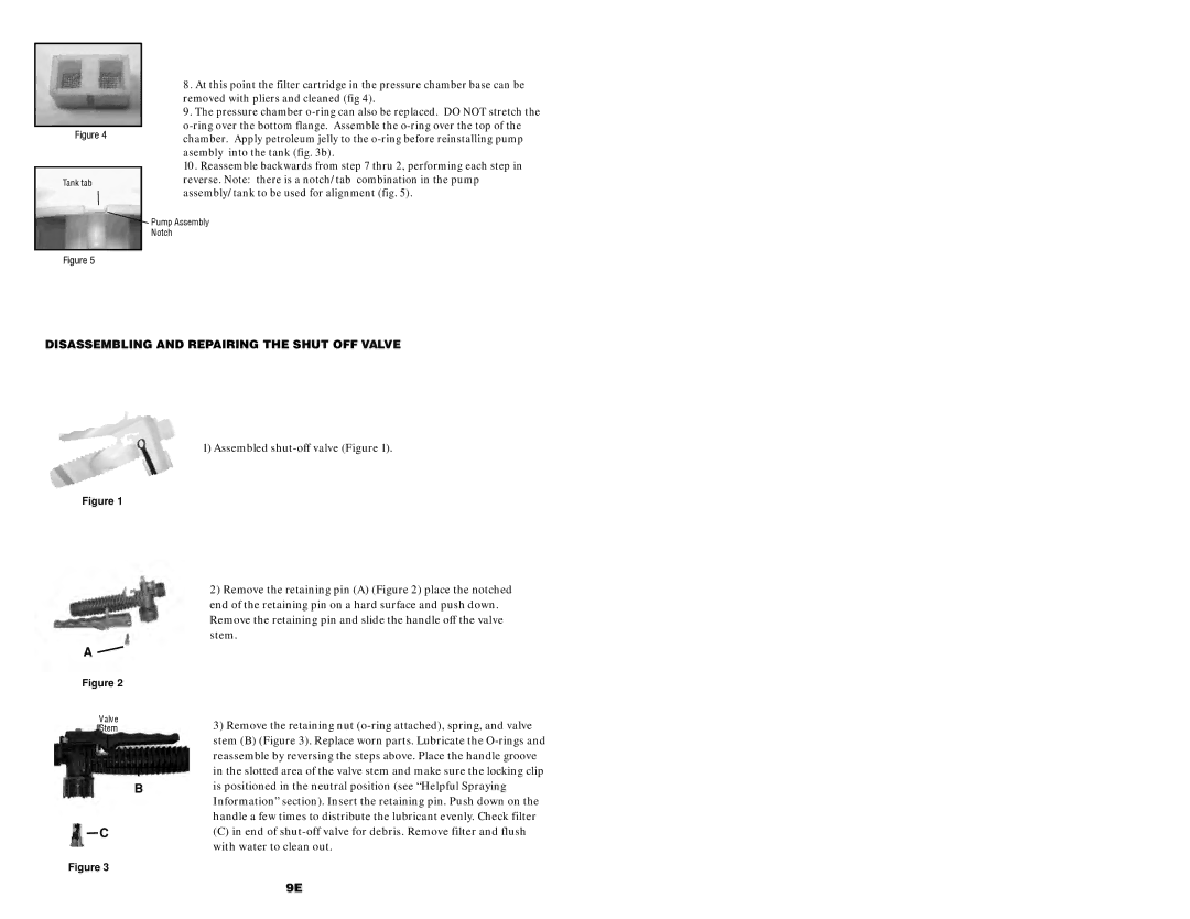 Echo MS-40BP manual Removed with pliers and cleaned fig, Disassembling and Repairing the Shut OFF Valve 