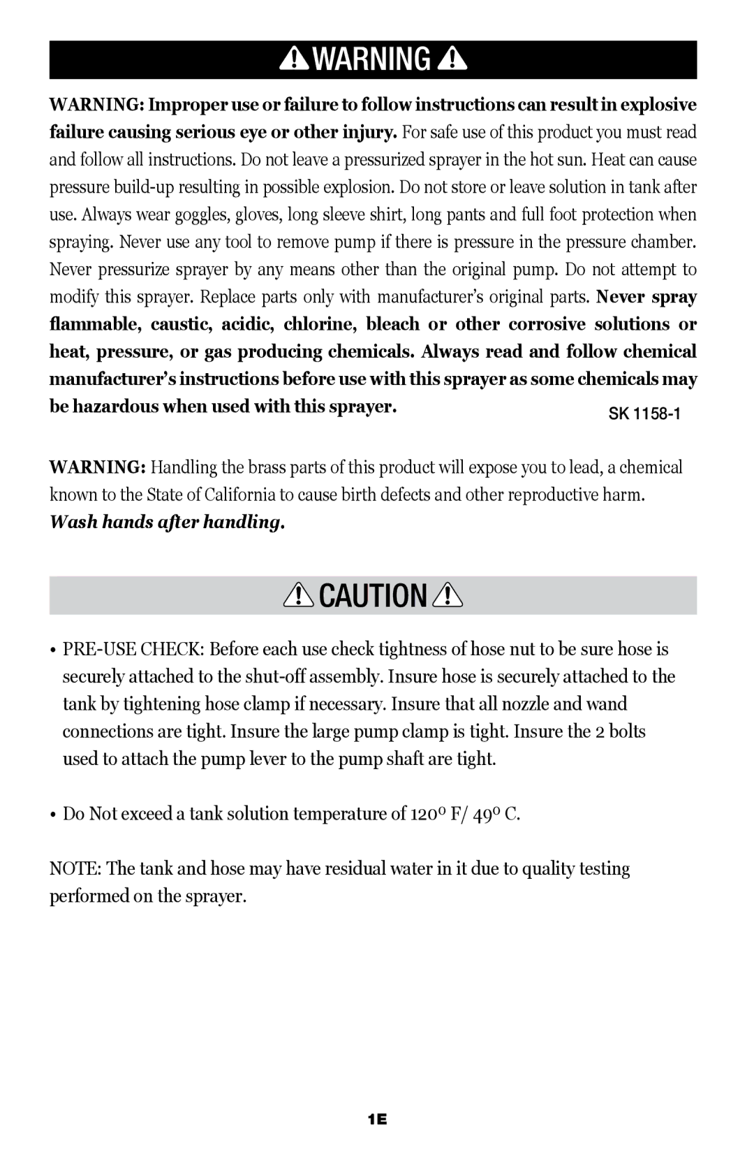 Echo MS-41BP manual Wash hands after handling 