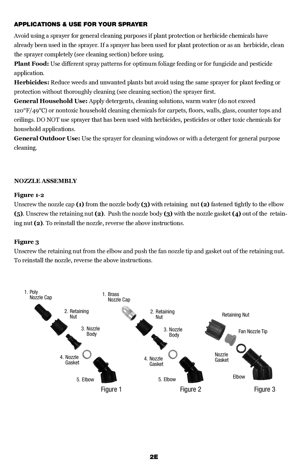 Echo MS-53BPE manual Applications & USE for Your Sprayer, Nozzle Assembly 