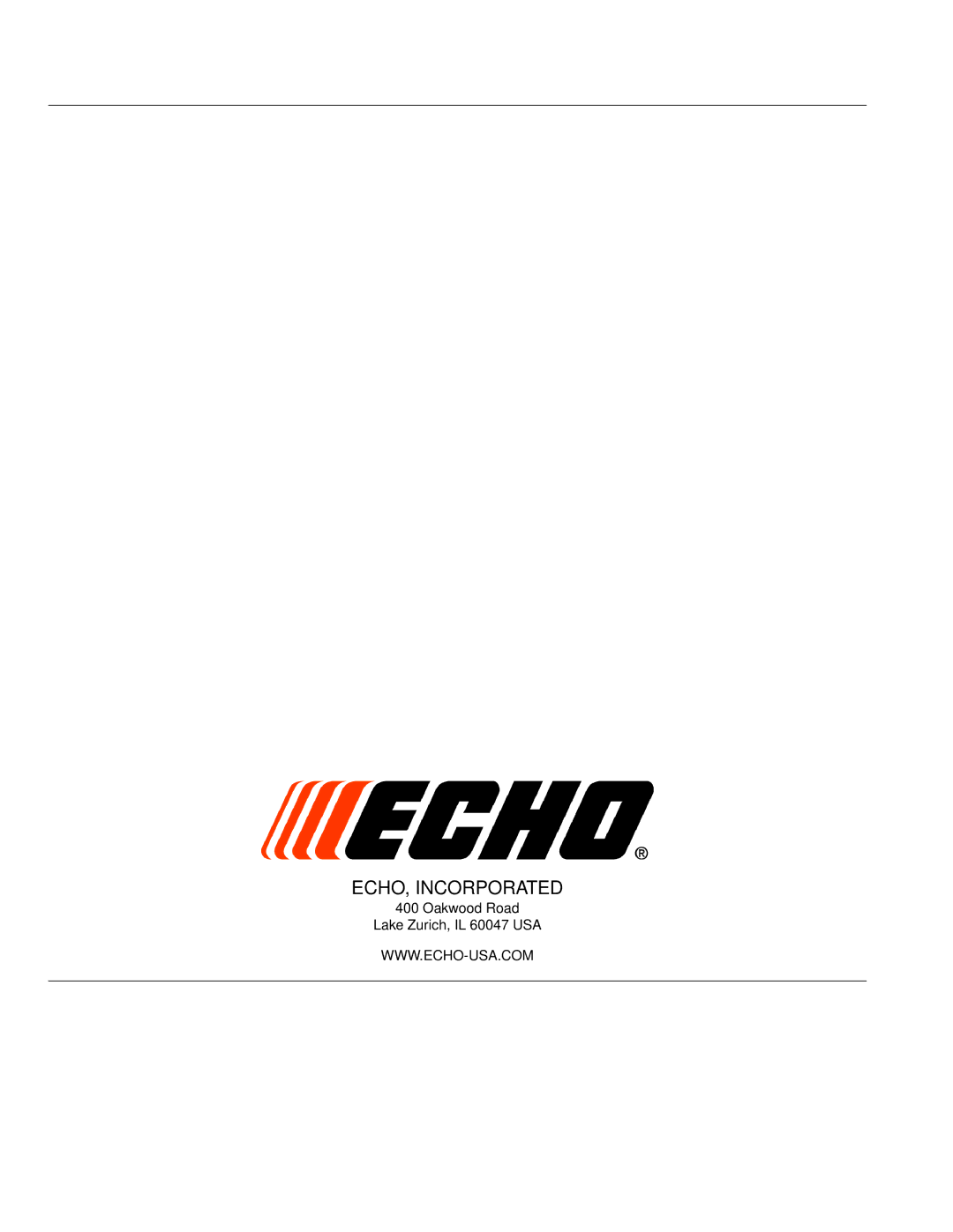 Echo PB-251 manual ECHO, Incorporated 