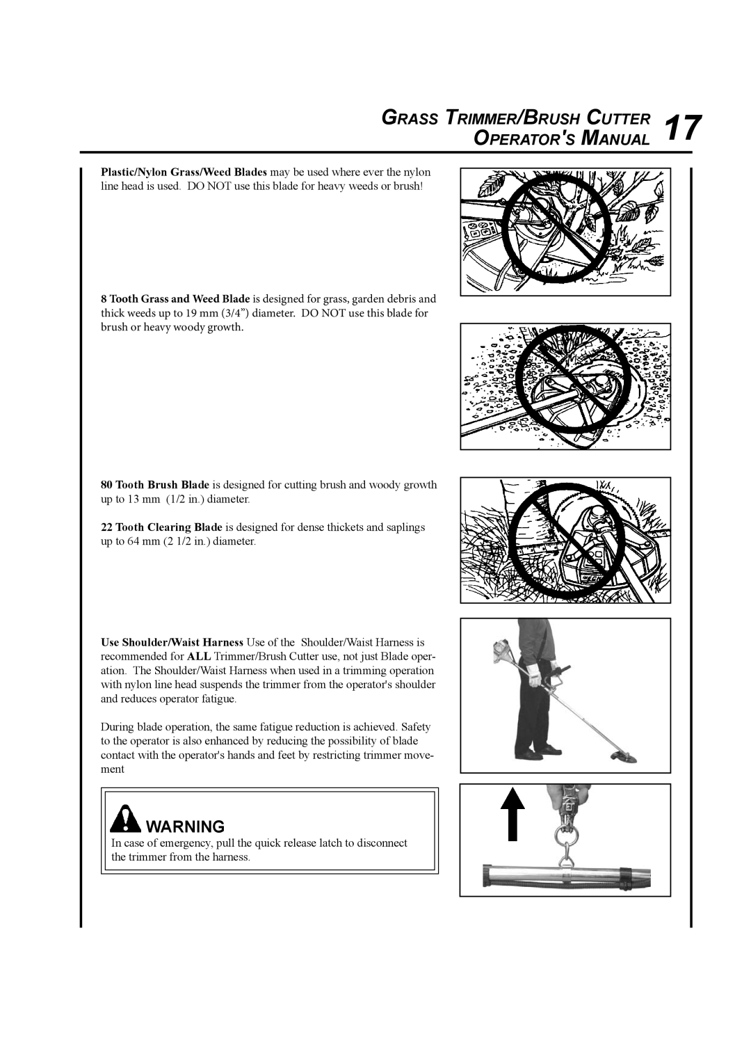 Echo SRM-410U manual Grass TRIMMER/BRUSH Cutter Operators Manual 