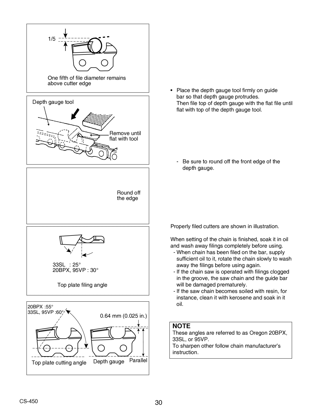 Echo X7503196704, X750010904 instruction manual 64 mm 0.025 