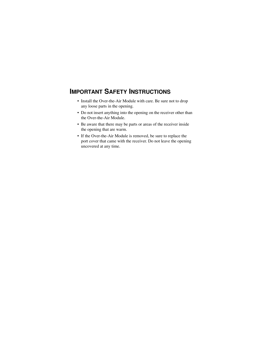 EchoStar MT2 manual Important Safety Instructions 