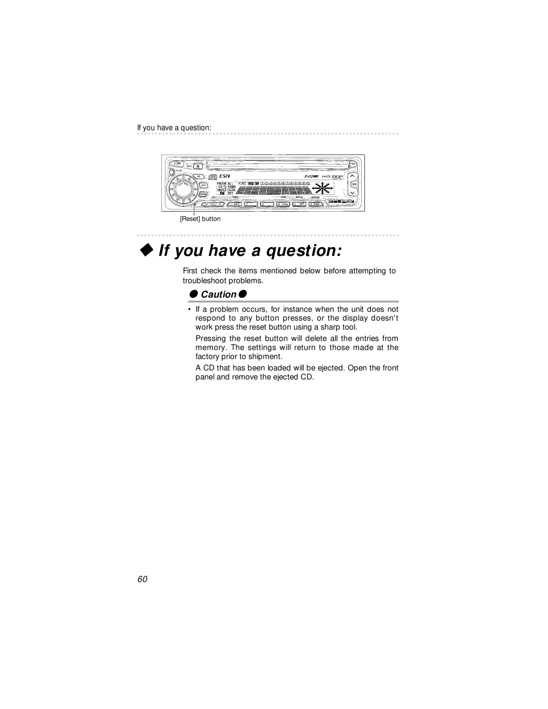 Eclipse - Fujitsu Ten 54420 owner manual If you have a question 