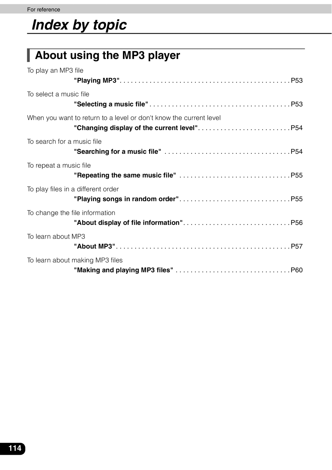 Eclipse - Fujitsu Ten AVN 30D manual About using the MP3 player 