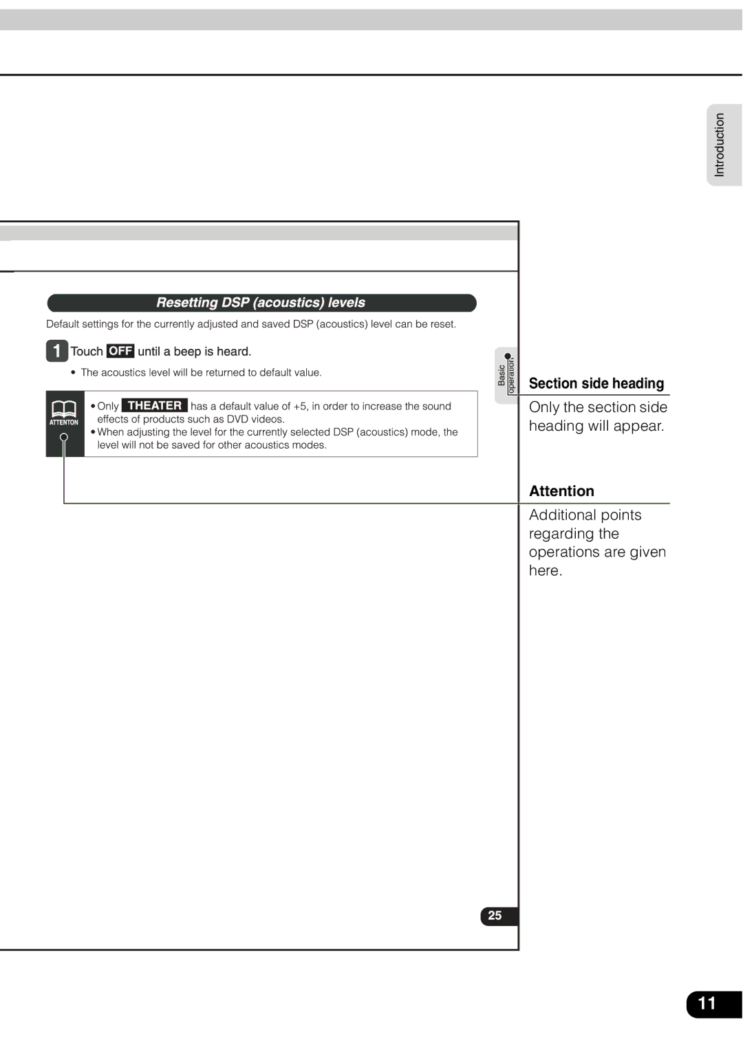 Eclipse - Fujitsu Ten AVN 30D manual Section side heading 