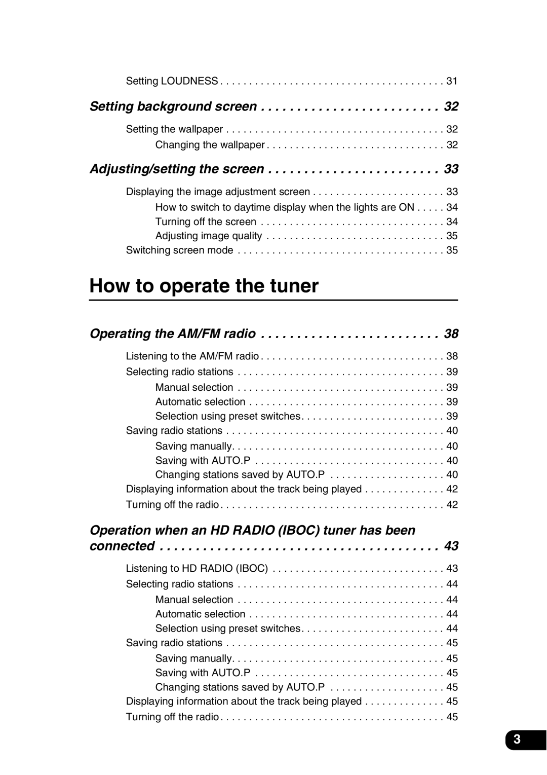 Eclipse - Fujitsu Ten AVN 30D manual How to operate the tuner 