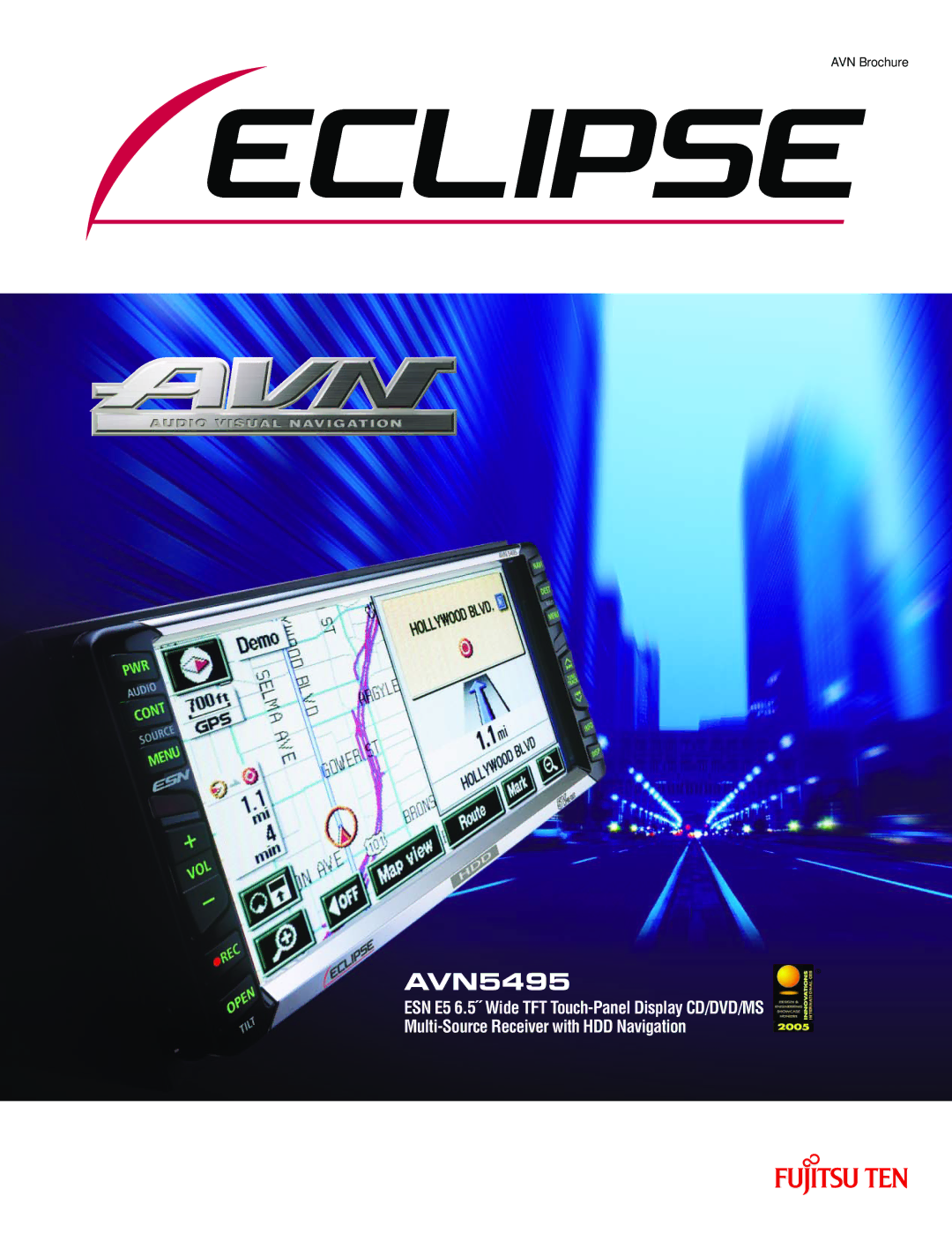 Eclipse - Fujitsu Ten AVN5495 brochure 