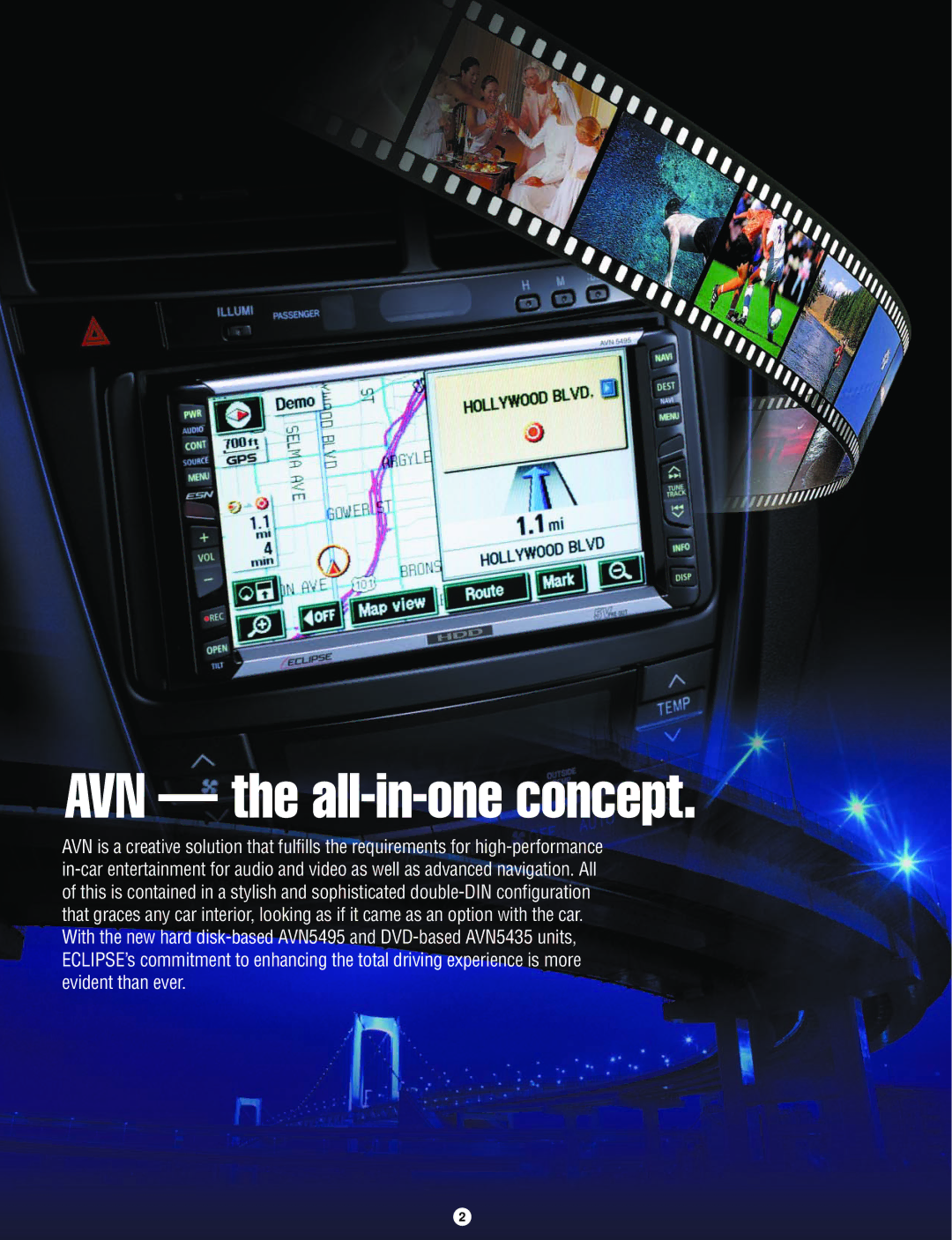 Eclipse - Fujitsu Ten AVN5495 brochure AVN the all-in-one concept 