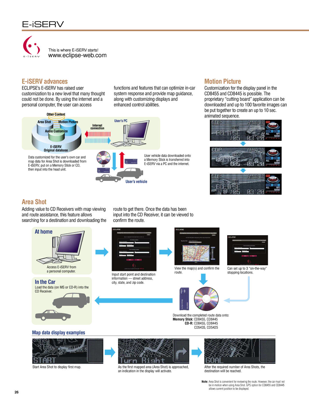 Eclipse - Fujitsu Ten AVX2494 Iserv, Other Content Area Shot, Internet Connection Audio Customize ISERV Original database 