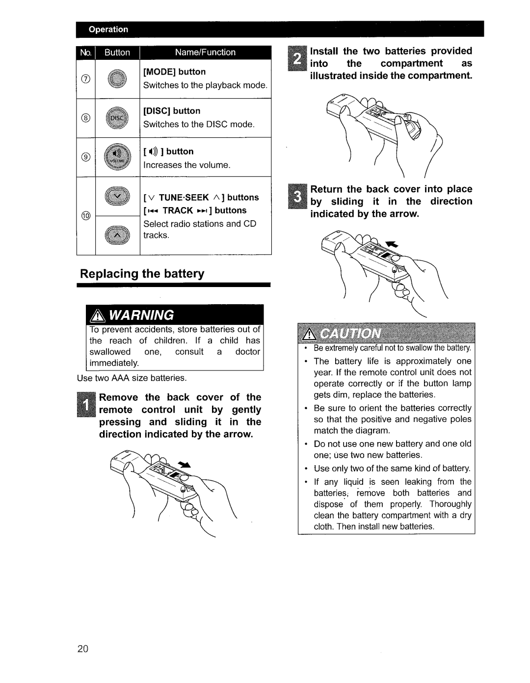 Eclipse - Fujitsu Ten CD1000 manual 