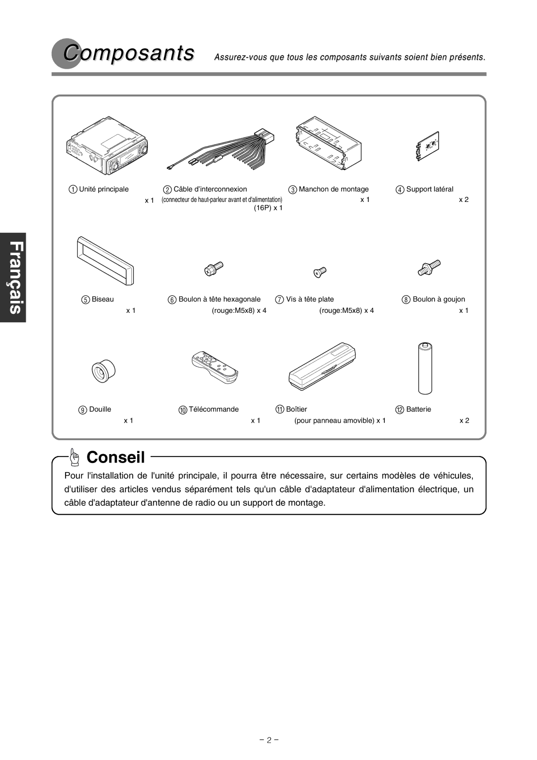 Eclipse - Fujitsu Ten CD5000, CD4000 installation manual Conseil 