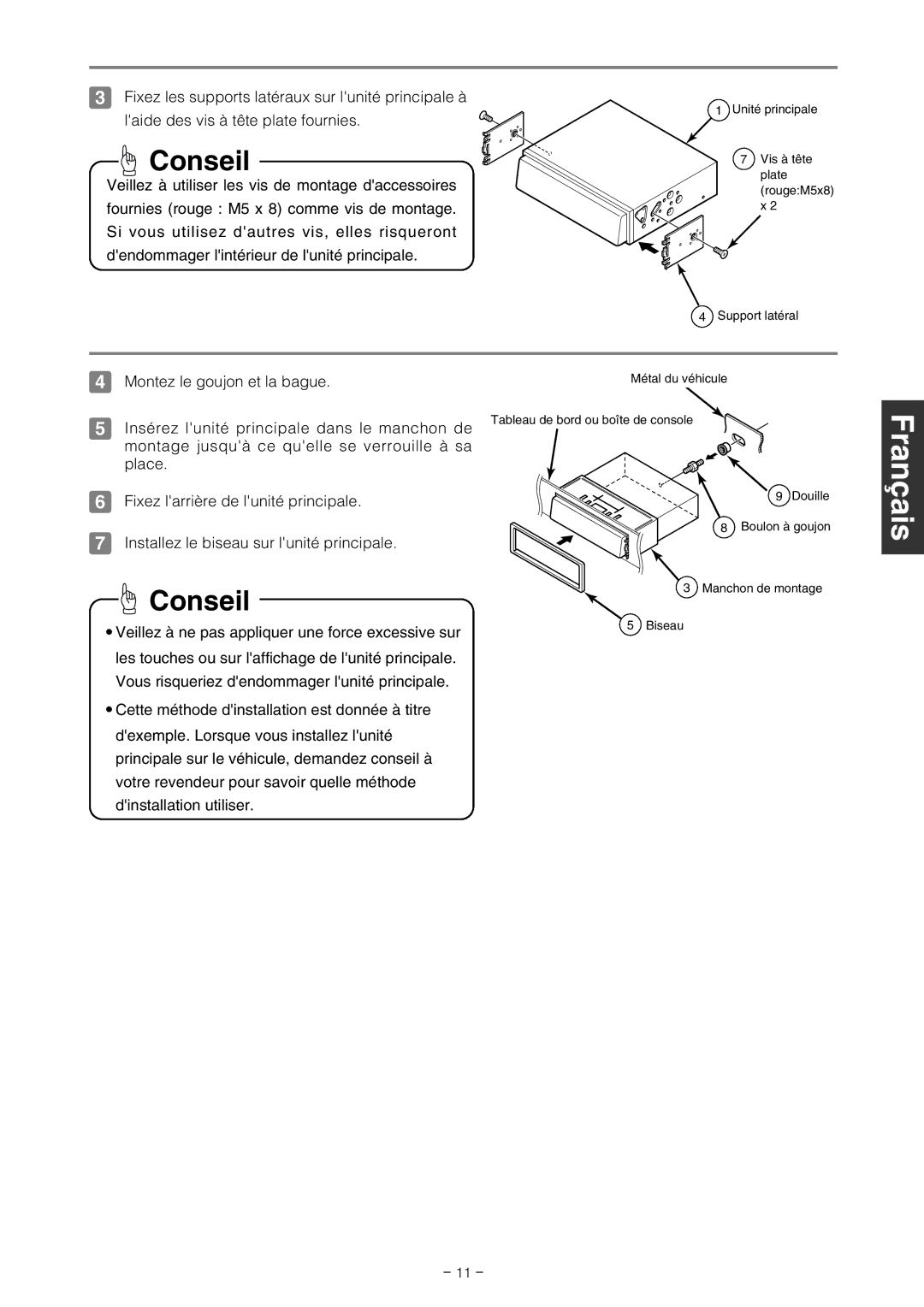 Eclipse - Fujitsu Ten CD7000 installation manual Deutsch English 