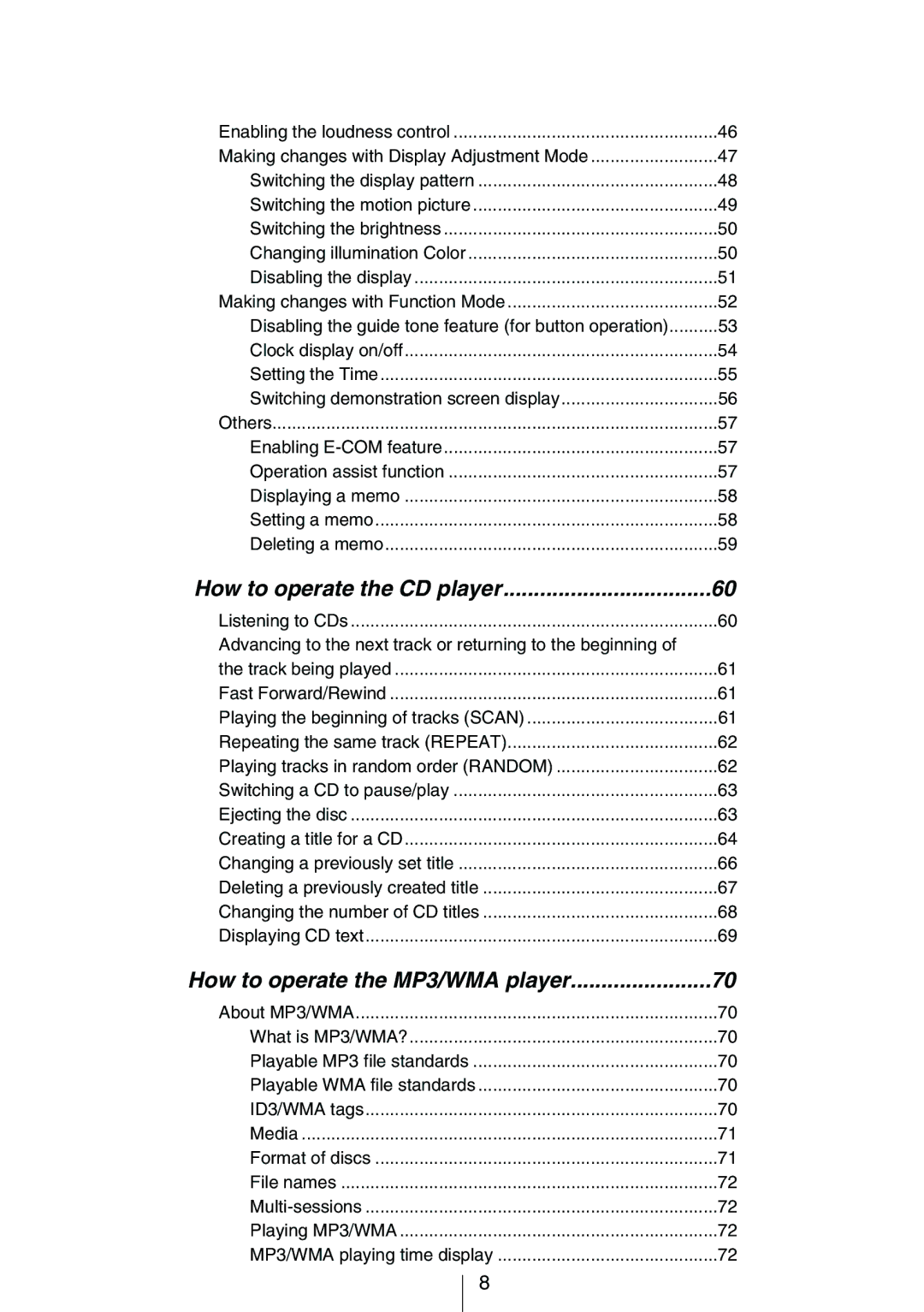 Eclipse - Fujitsu Ten CD8454 owner manual How to operate the CD player 