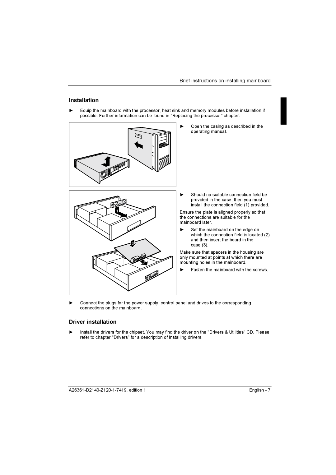 Eclipse - Fujitsu Ten D2140 technical manual Installation, Driver installation 