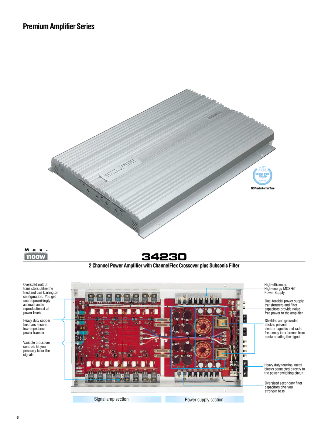 Eclipse - Fujitsu Ten DA7232 manual 34230, Signal amp section 