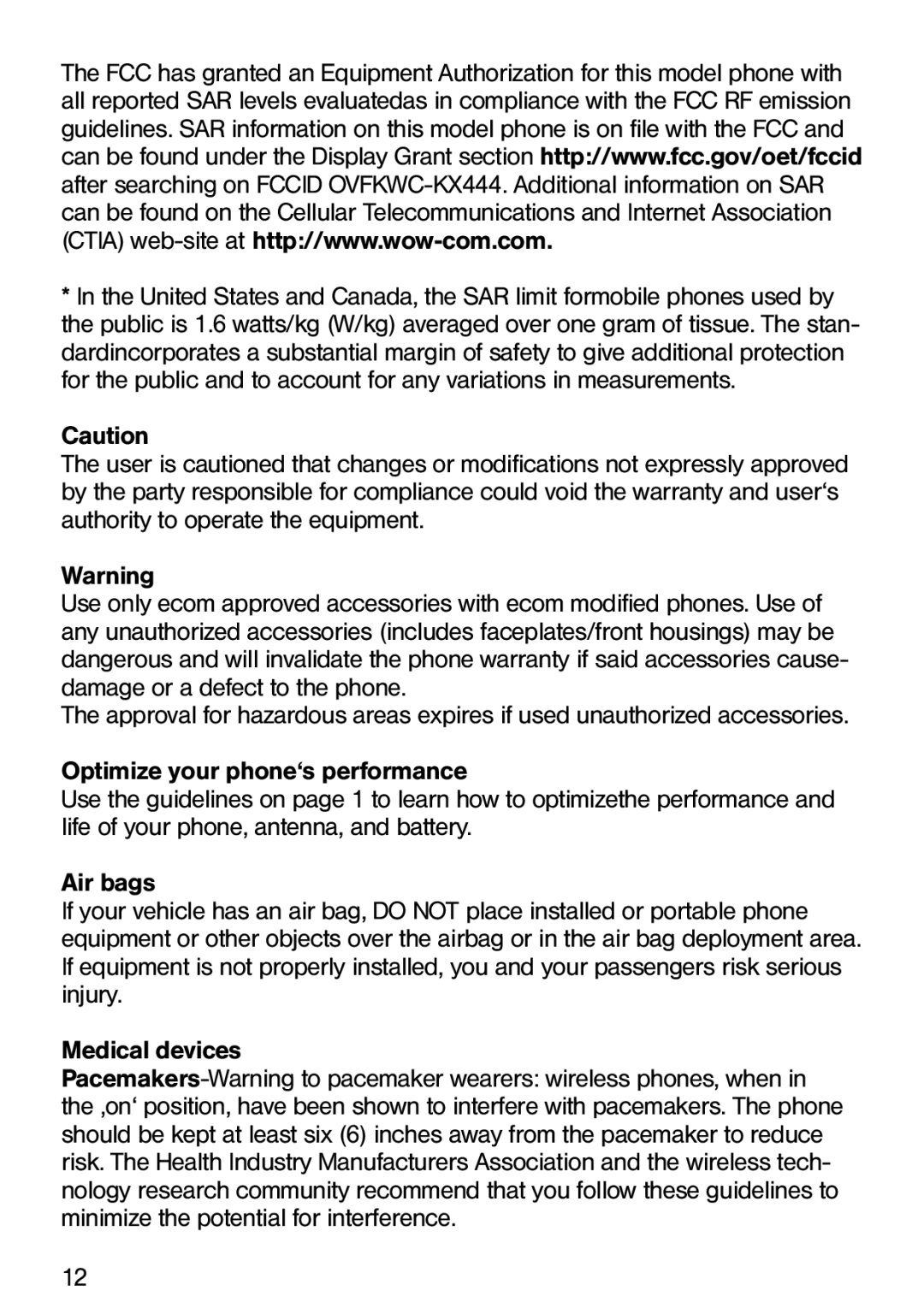 Ecom Instruments Ex-CDMA 02 manual 