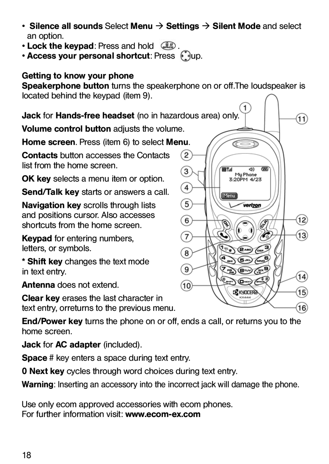 Ecom Instruments Ex-CDMA 02 manual 