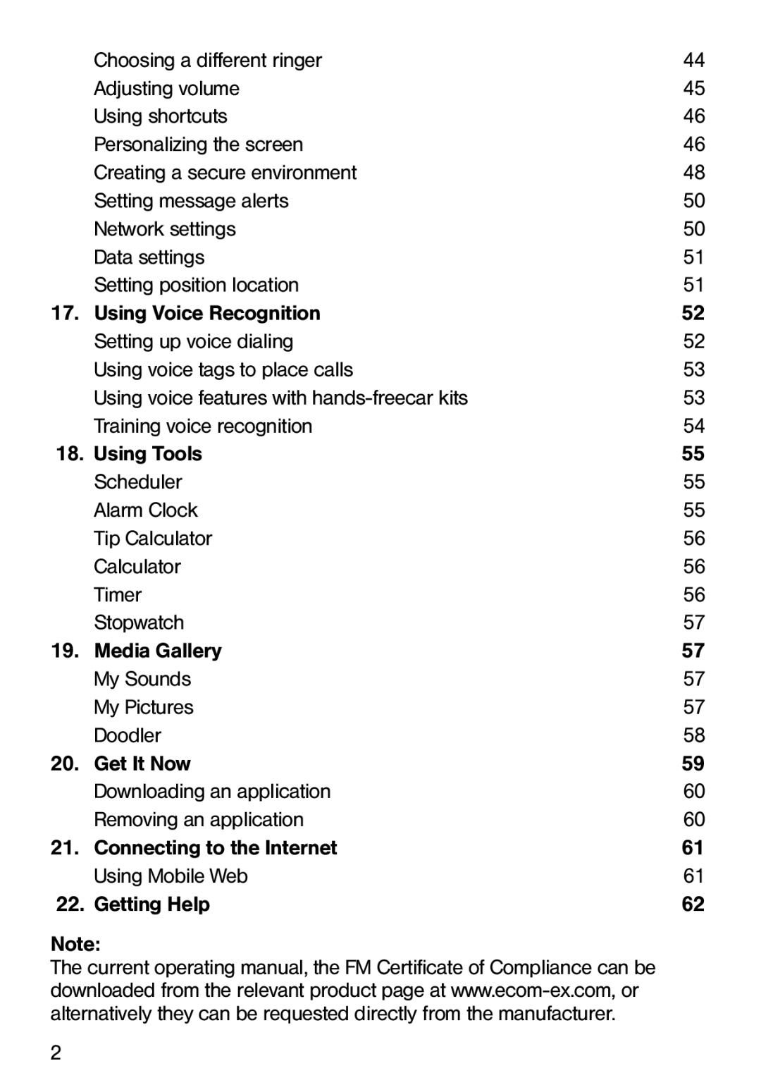 Ecom Instruments Ex-CDMA 02 manual 