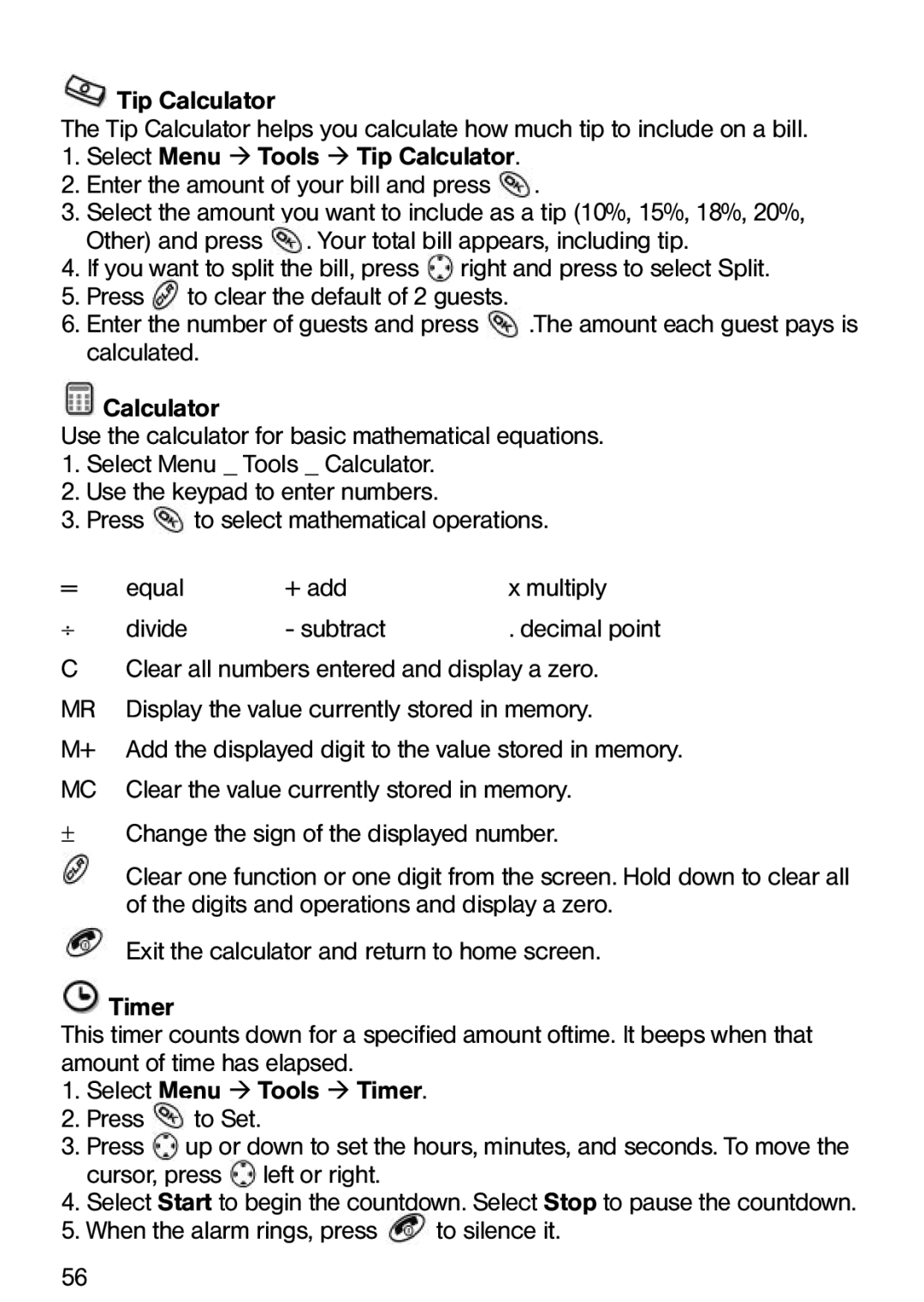 Ecom Instruments Ex-CDMA 02 manual Clear the value currently stored in memory 