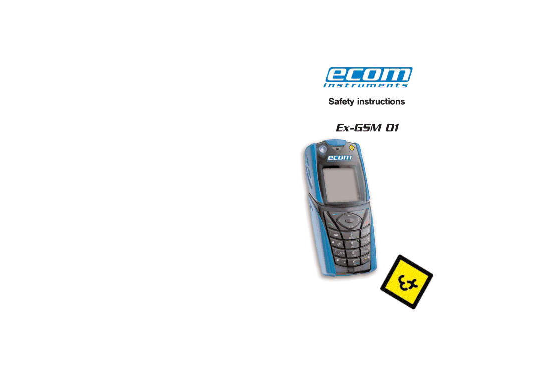 Ecom Instruments Ex-GSM 01 manual 