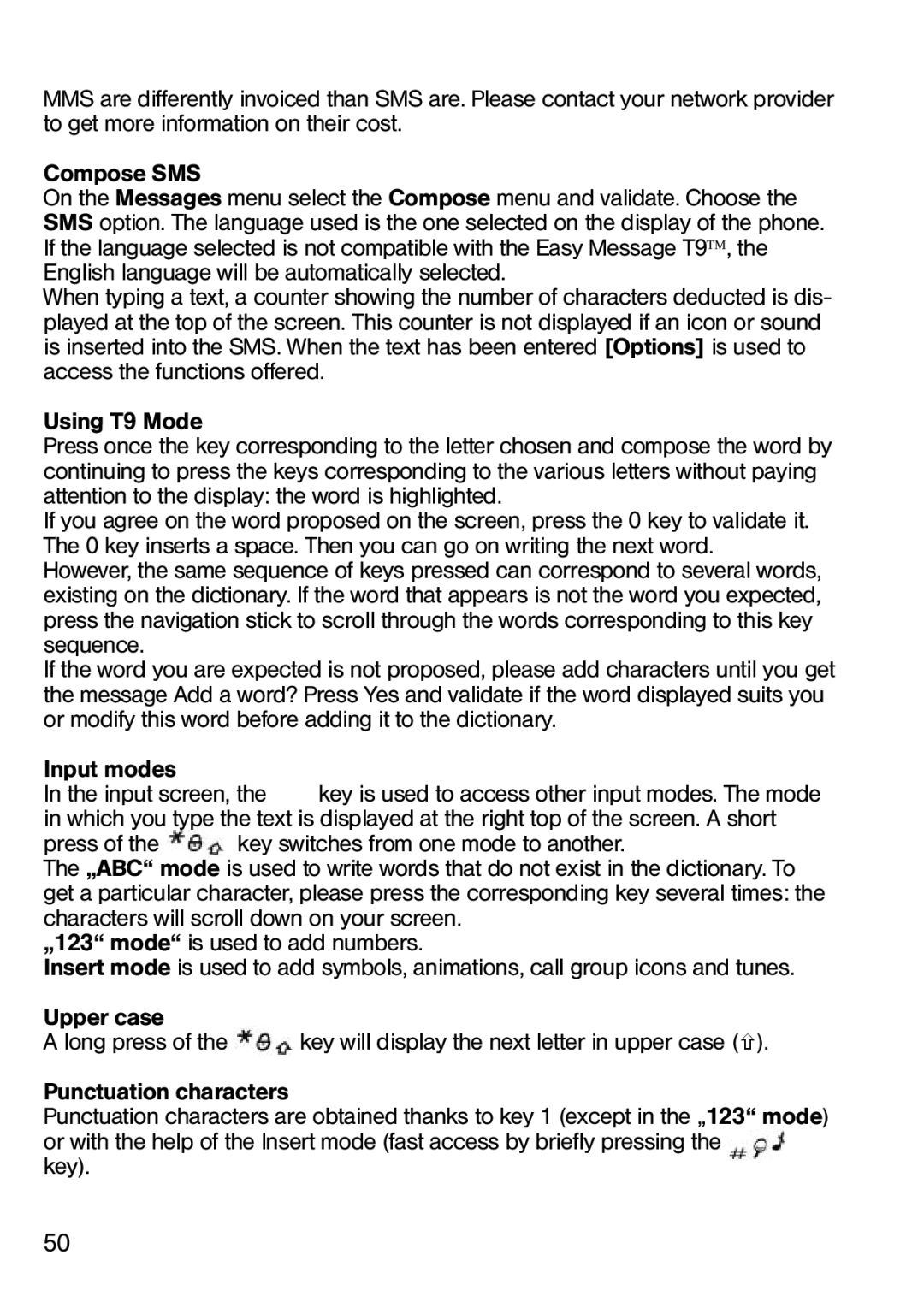 Ecom Instruments Ex-Handy 05 operating instructions Key 