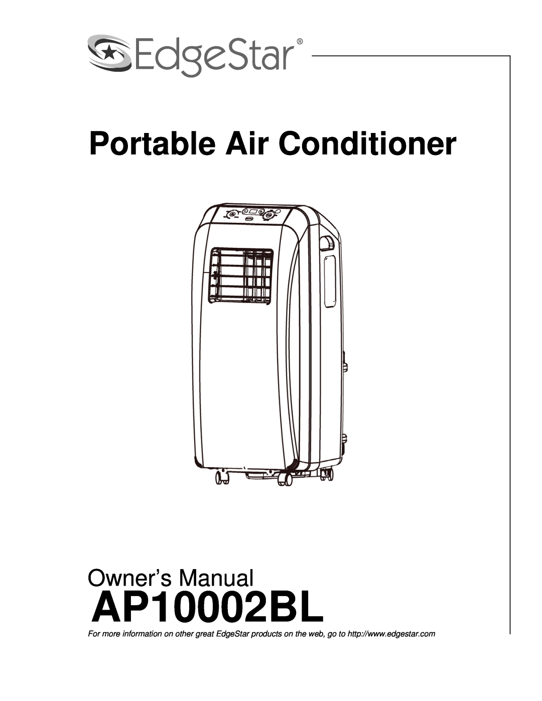 EdgeStar AP10002BL owner manual Portable Air Conditioner 
