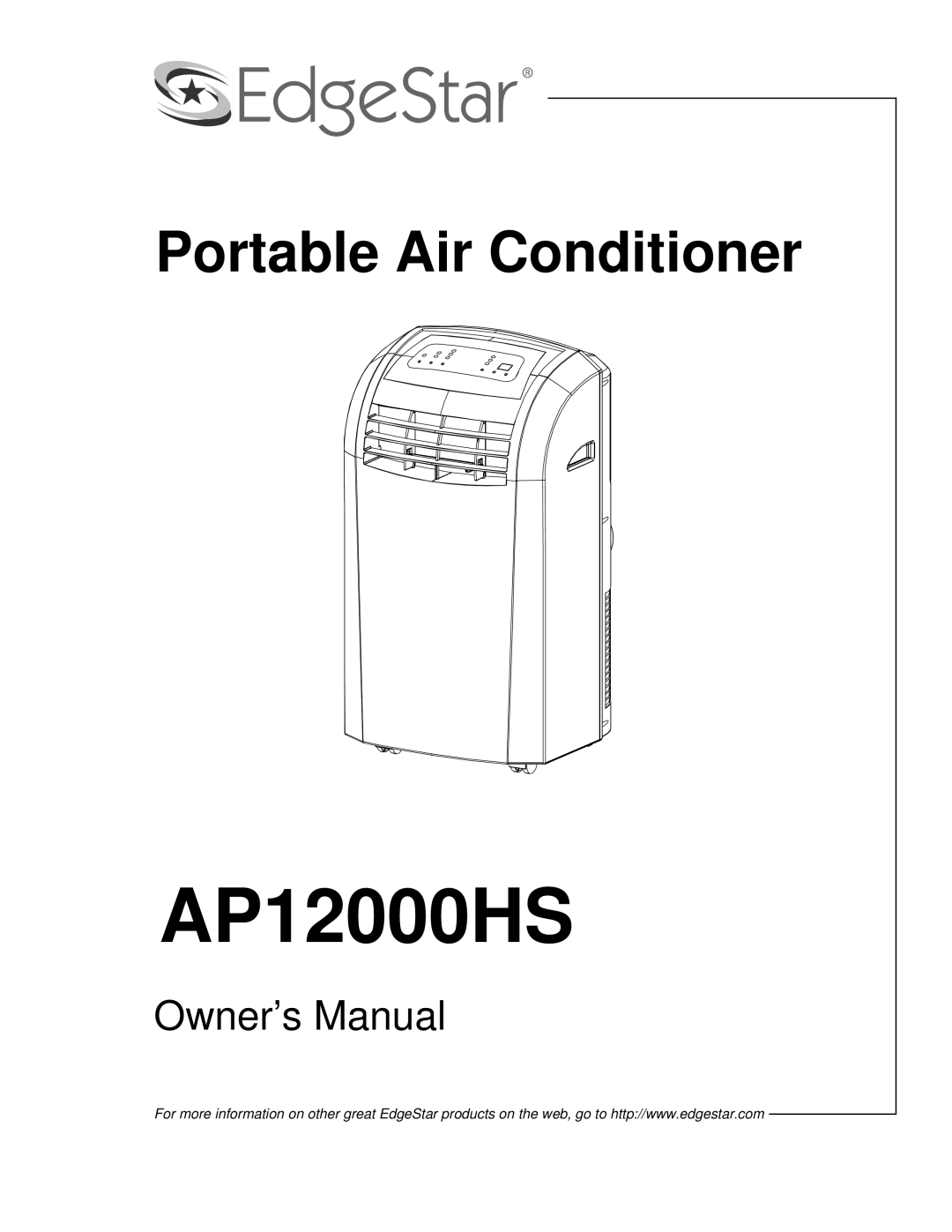 EdgeStar AP12000HS owner manual 