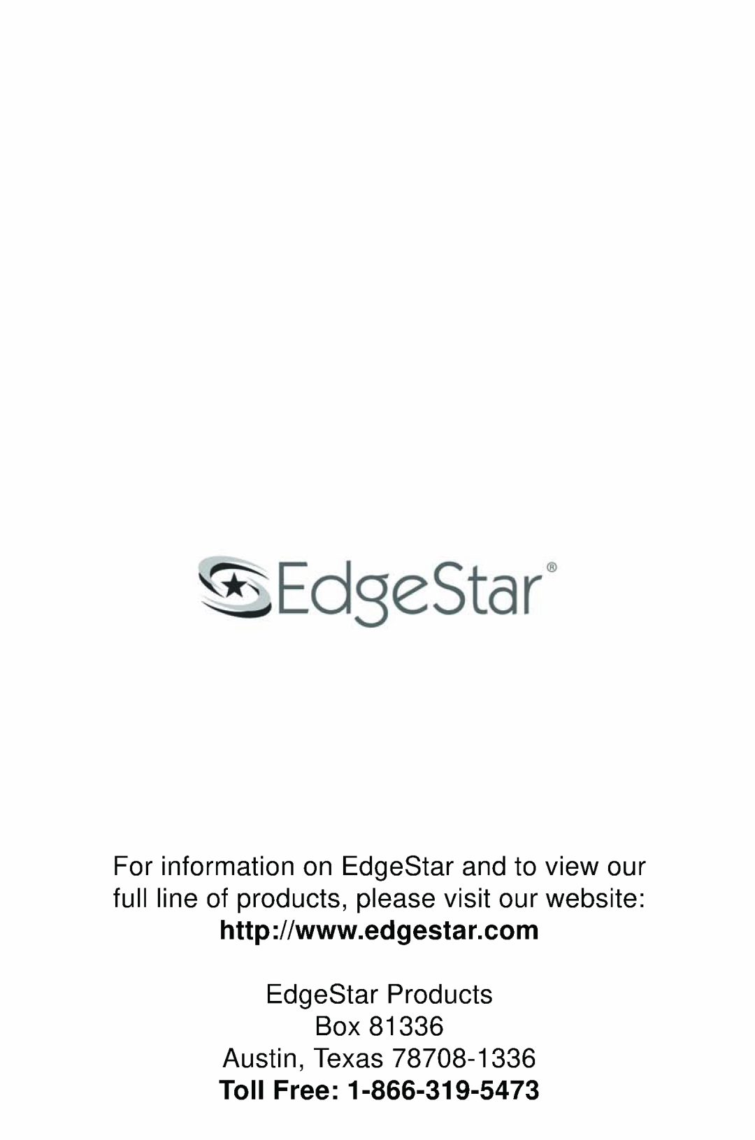 EdgeStar ap12000s manual 