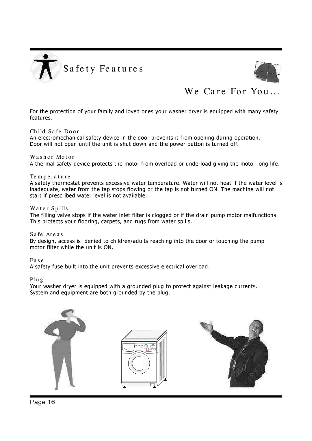 EdgeStar CW1200 installation instructions Safety Features We Care For You 