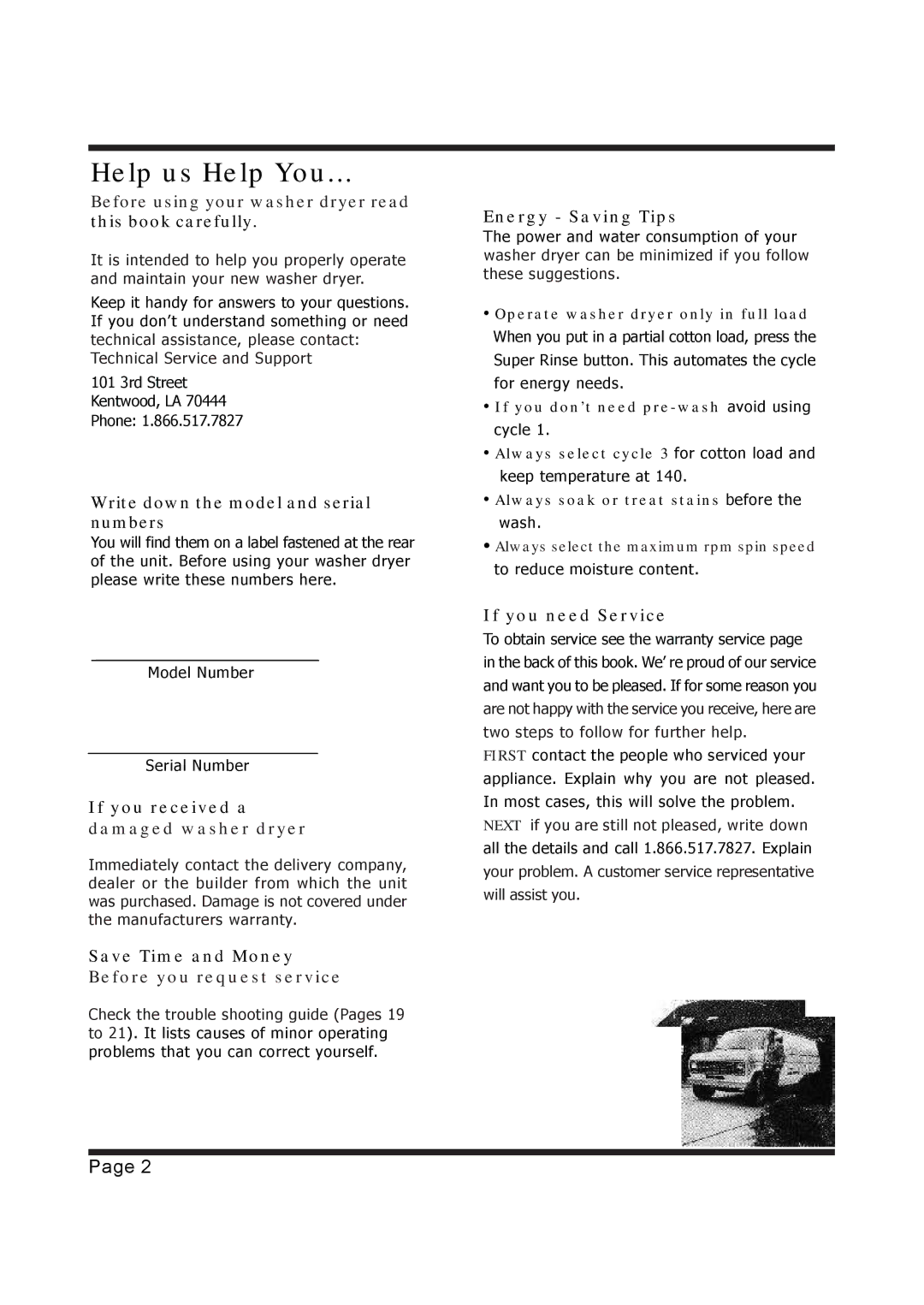 EdgeStar CW1200 installation instructions Help us Help You 