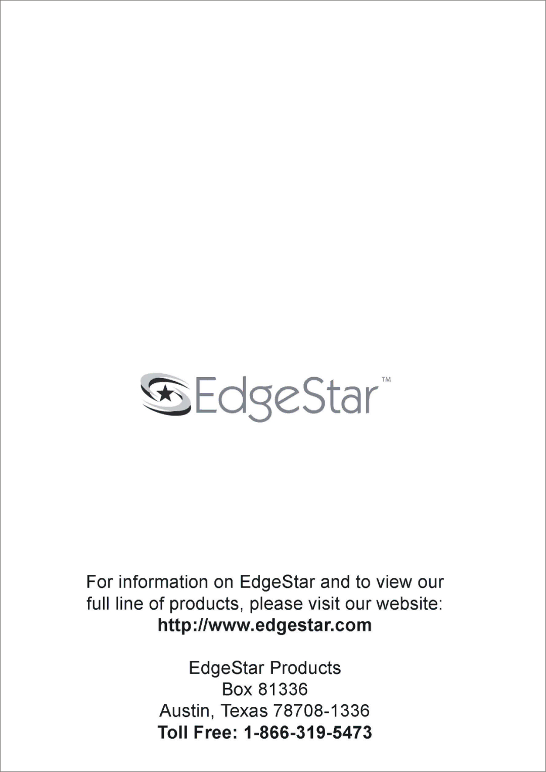 EdgeStar DWP40W manual 