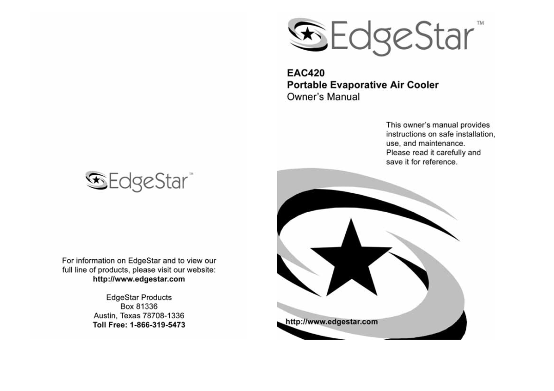 EdgeStar EAC420 manual 