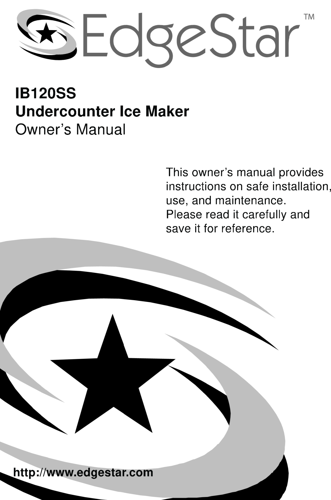 EdgeStar IB120SS owner manual 