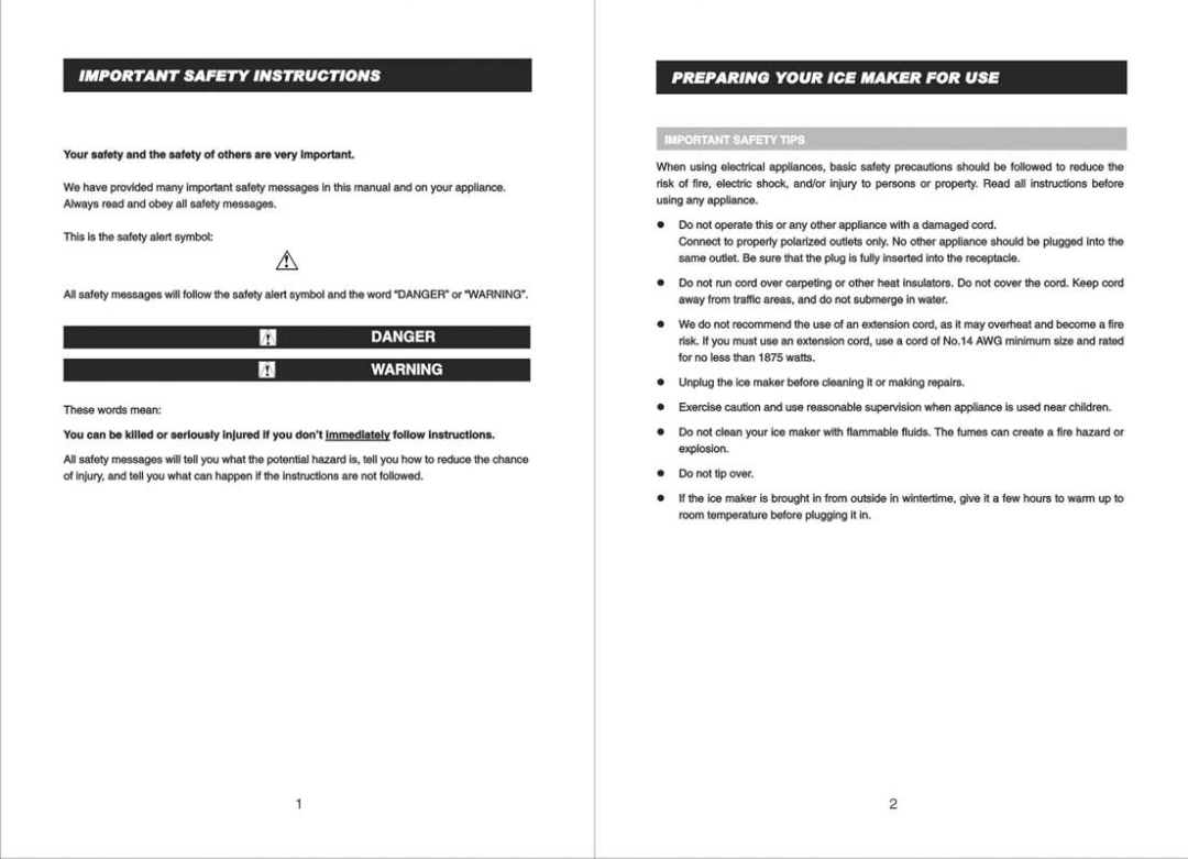 EdgeStar IP201SS manual 